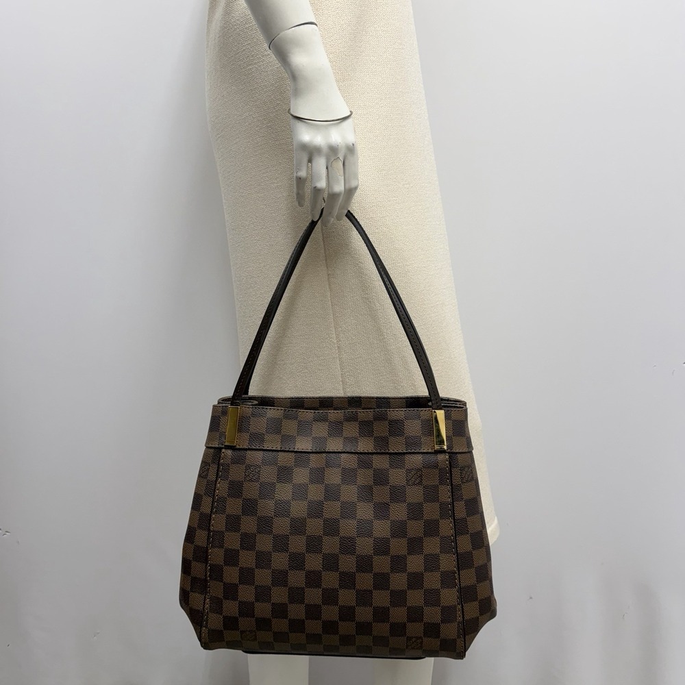 Louis Vuitton Damier Ebene Marylebone PM Purse Shoulder Bag Brown DU2193